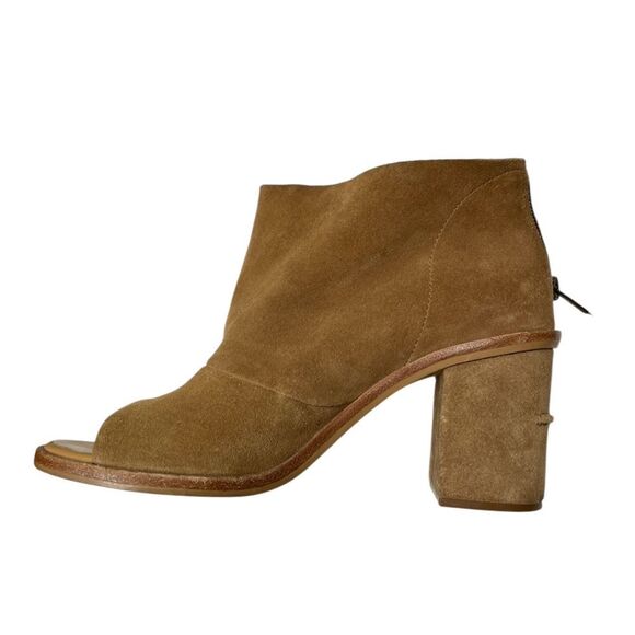 UGG Ginger Open Toe Boot Chestnut Suede Brown Size 8 - Picture 8 of 11